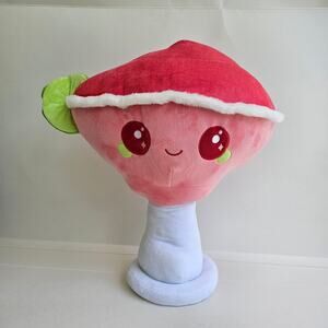 Kawaii Cocktail Plush Strawberry Margarita Martini Daiquiri Drink Stuffed Pink